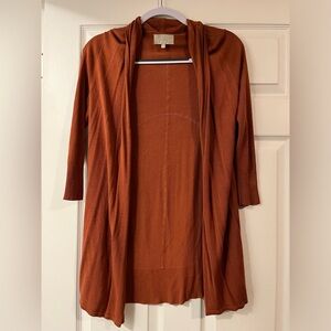 Rust 3/4 Sleeve Cardigan
